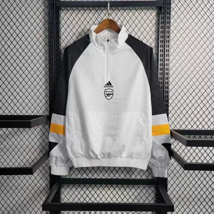 2023/2024 Arsenal white pullover windbreaker