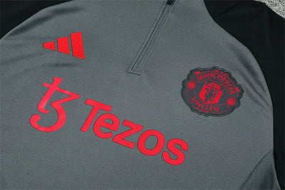 2024/25 Manchester United grey long sleeve training kit.