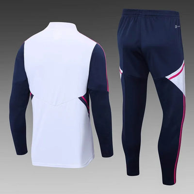 2022/23 Arsenal half-zip white training kit