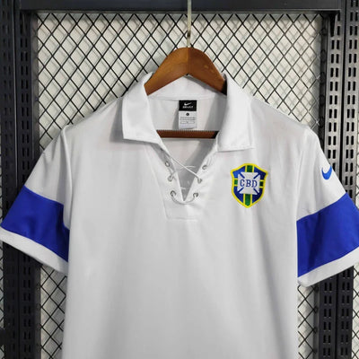 2004 Brazil White Retro Jersey