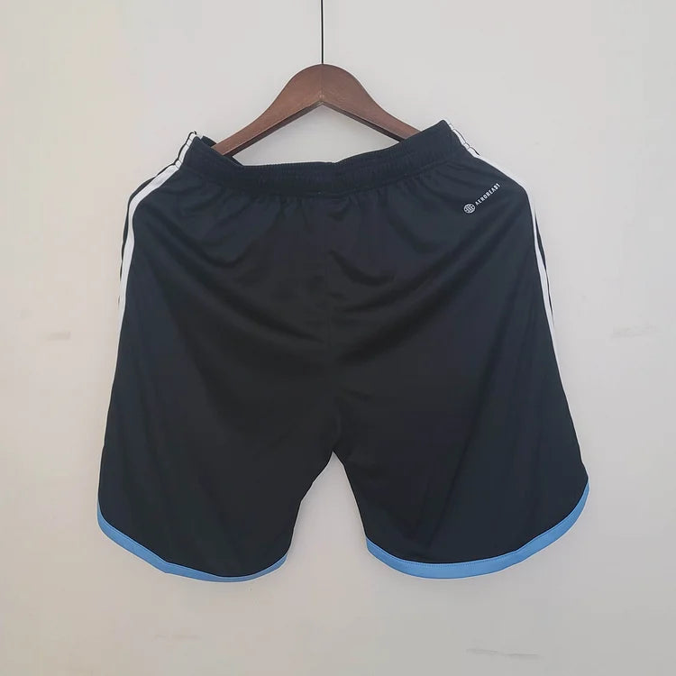 2022 FIFA World Cup Argentina National Team Jersey Home Shorts Black