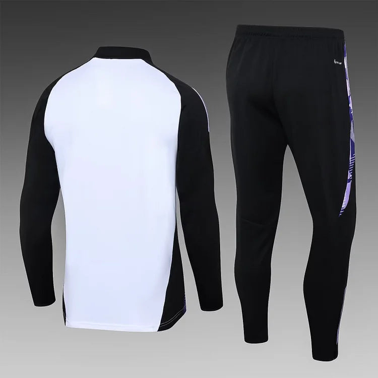 2024/25 German half-zip training suit white 1:1 Thai quality suit
