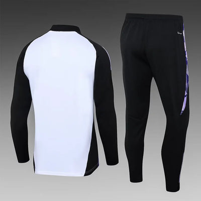 2024/25 German half-zip training suit white 1:1 Thai quality suit