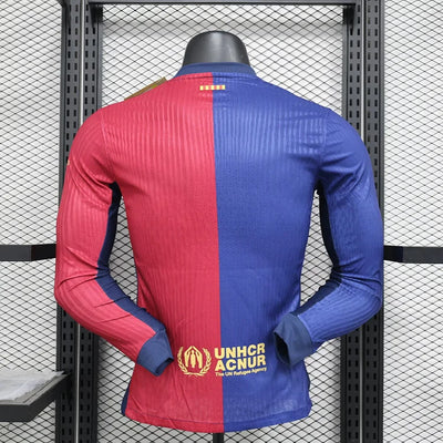 2024/2025 Barcelona Home Players Long Sleeve Joint Model