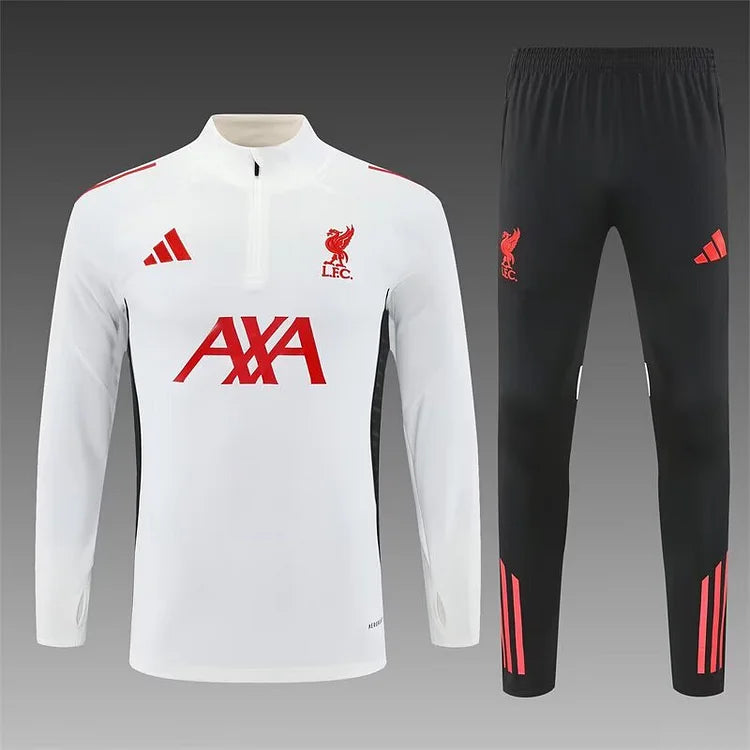 25/26 Liverpool white long-sleeved training suit