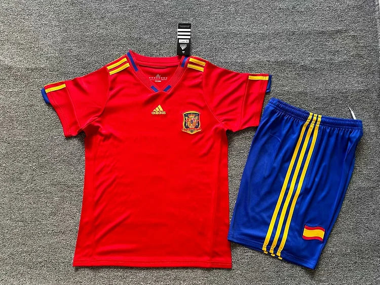 2010 Spain Home Retro - Kids Jersey