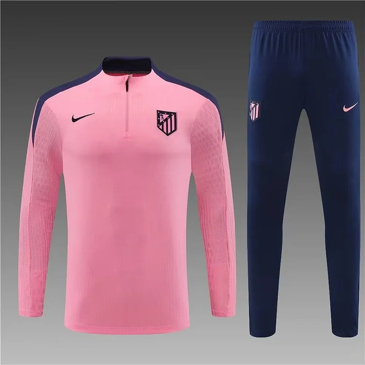 2024/25 Atletico Madrid Half Pull Training Jersey Pink