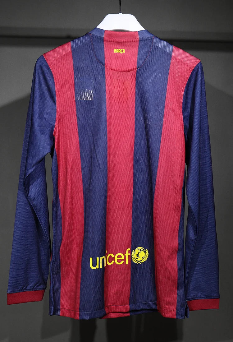 2014/15 Barcelona Home Long Sleeve - Player Edition