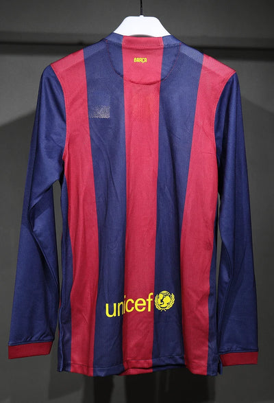 2014/15 Barcelona Home Long Sleeve - Player Edition