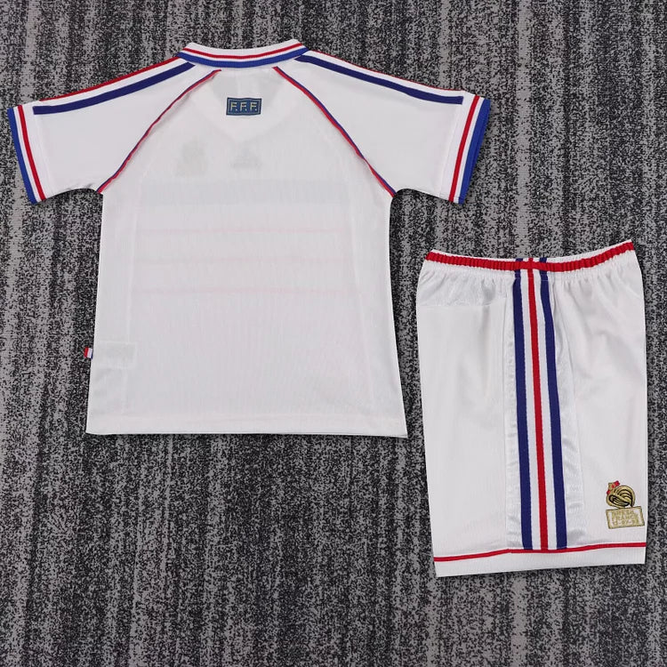1998 France Away Retro - Kids Kit