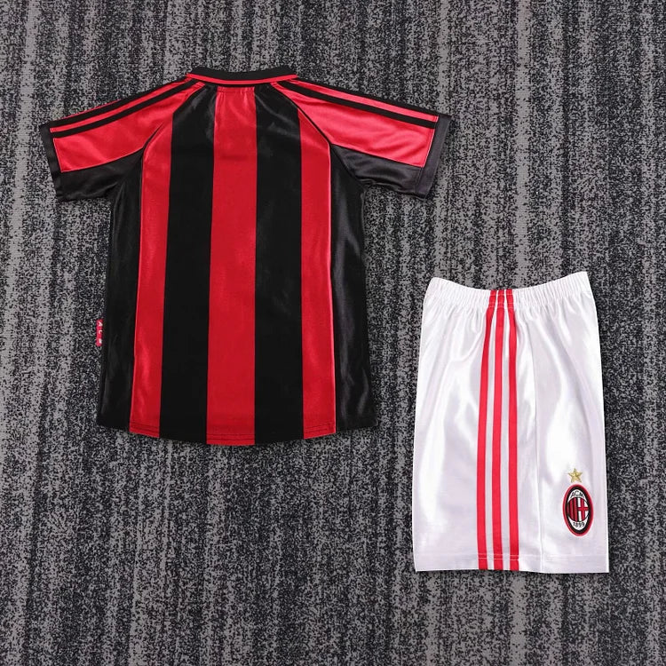 1998/99 Ac Milan Home Retro - Kids Kit