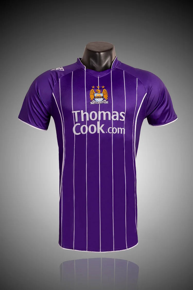 2007/08 Manchester City Away Purple Retro Jersey