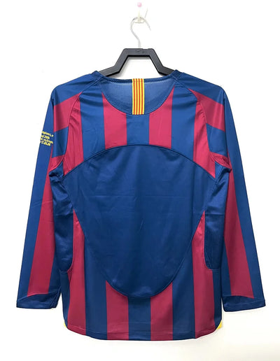 2005/06 Barcelona Home Long Sleeve Champions League Edition