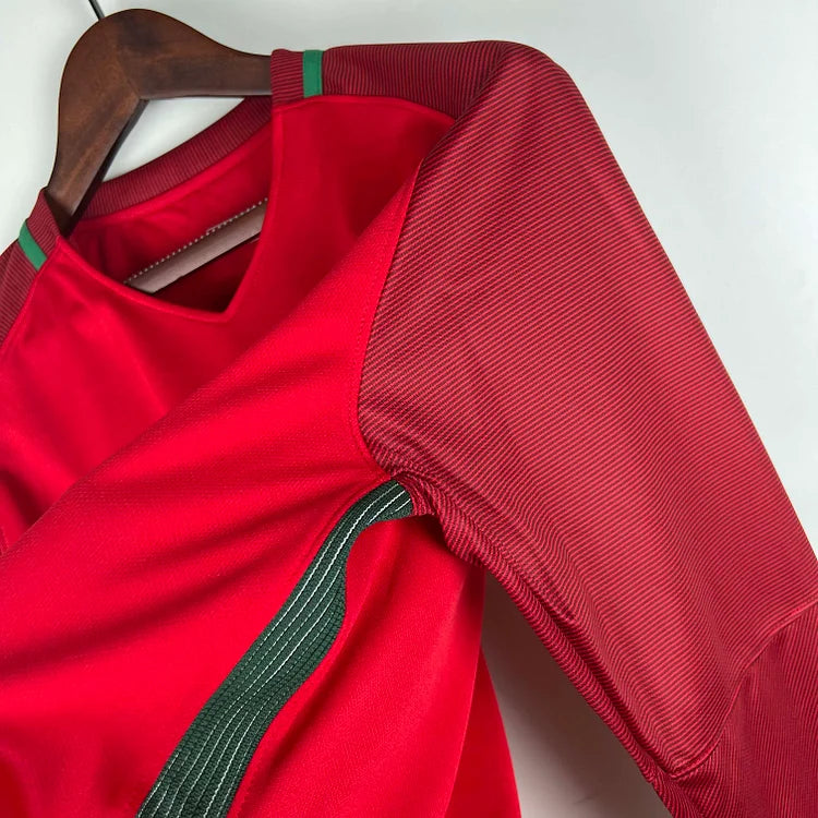 2016 Portugal Home Retro Long Sleeve Jersey