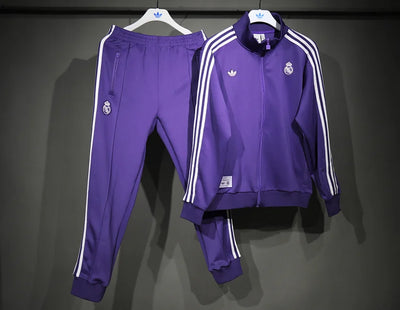 Real Madrid classic retro four seasons health and leisure sports suit