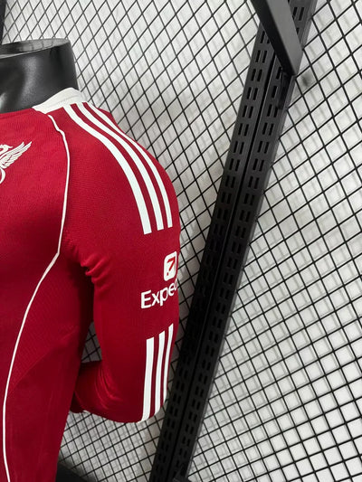 2025/2026 Liverpool Home Long Sleeve Player Version