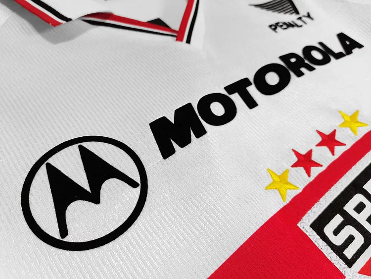 2000 season Sao Paulo home retro jersey lapel