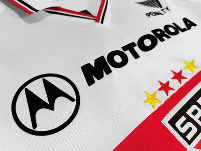 2000 season Sao Paulo home retro jersey lapel