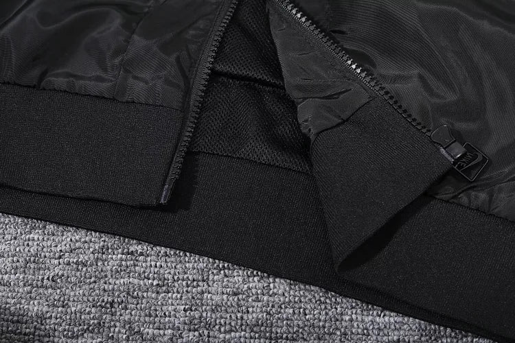 Paris black hooded trench coat.
