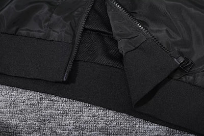 Paris black hooded trench coat.