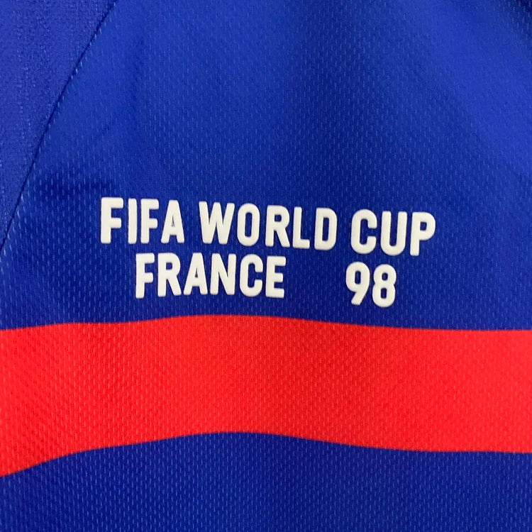 1998 France Home Retro Long Sleeve Jersey