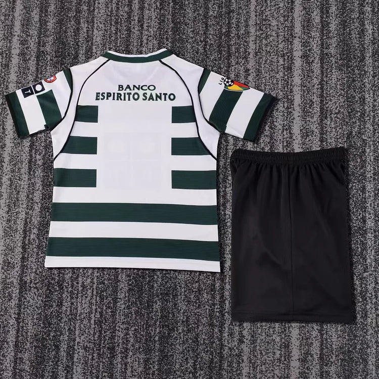 2002/03 Sporting Lisbon Home Retro - Kids Kit