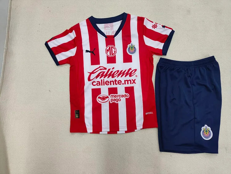2024/25 Chivas Home Jersey. - Kids Kit