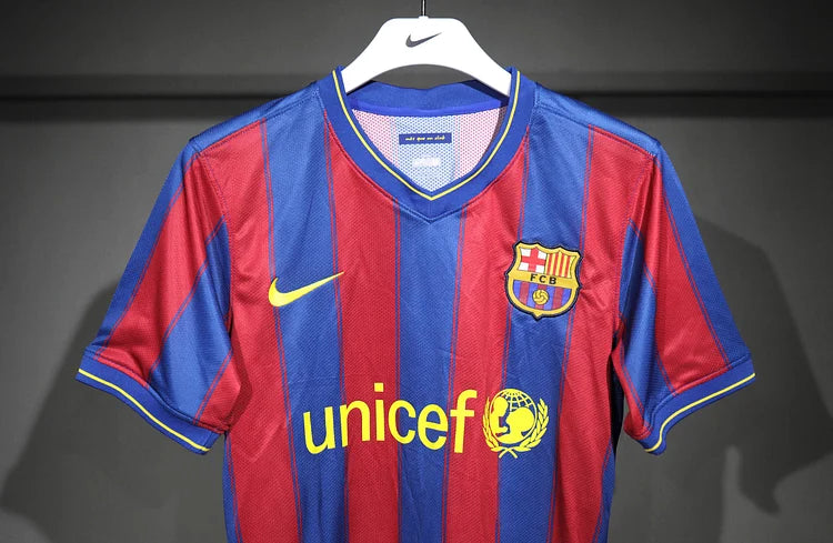 2009/10 Barcelona Home Jersey - Player Edition
