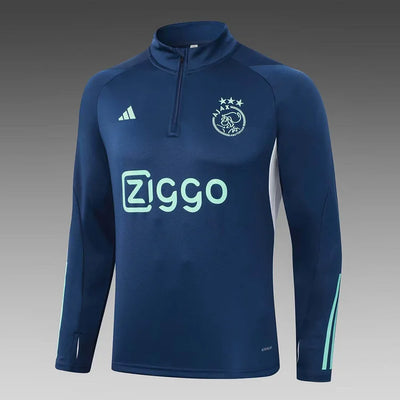 2023/2024 Ajax Half-Pull Training Suit Royal blue Football Shirt