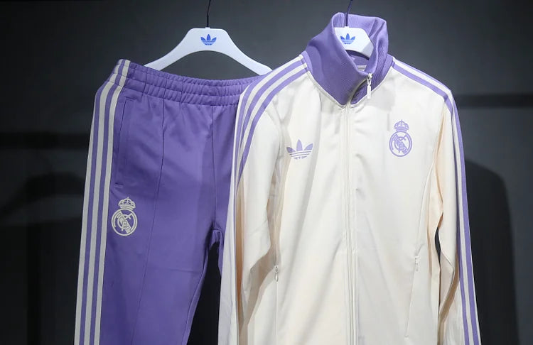 Real Madrid Trefoil Retro Slim Jacket + Retro Pants