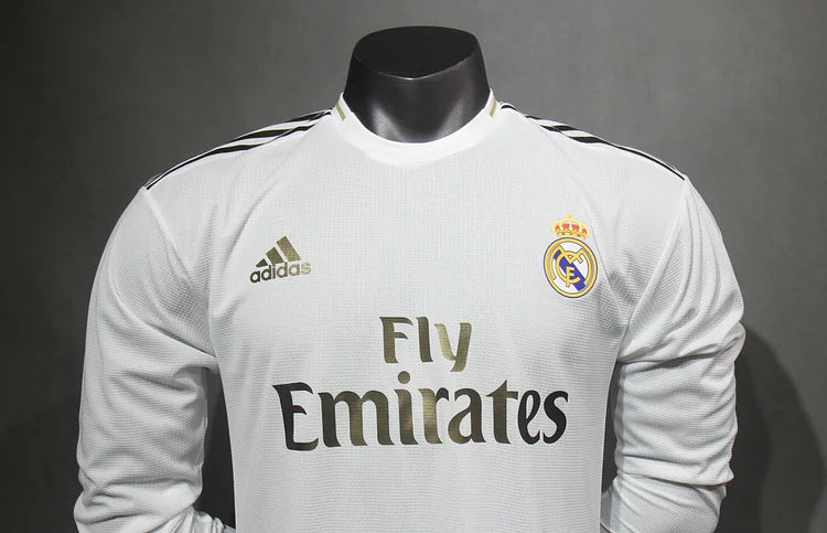 2019/20 Real Madrid Home Long Sleeve Shirt - Players