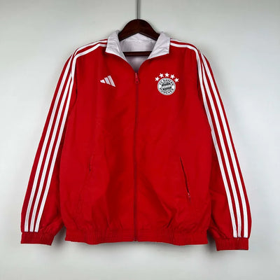 2023/24 Bayern Munich Double-sided Windbreaker (Red and White)