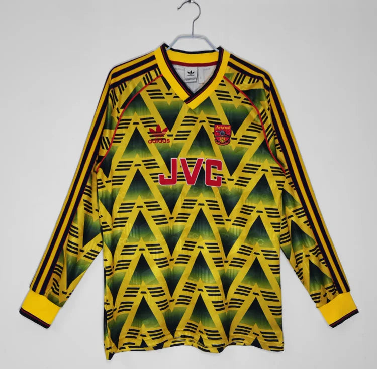 1992/93 Arsenal Away Long Sleeve Retro Jersey