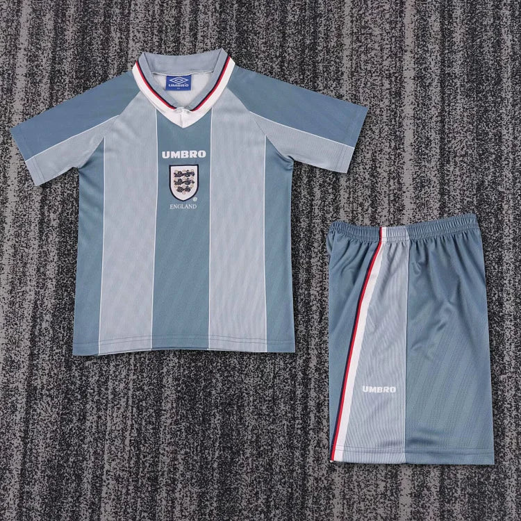 1996 England Away Retro - Kids Kit