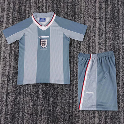 1996 England Away Retro - Kids Kit