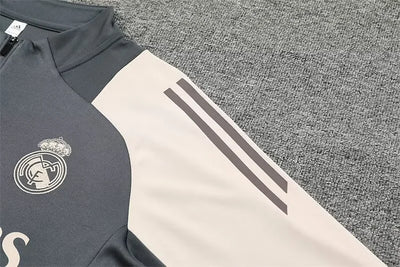 2024/25 Real Madrid Dark Grey Long Sleeve Training Kit
