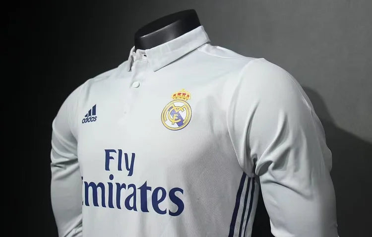 2016/17 Real Madrid Home Long Sleeve - Player Edition