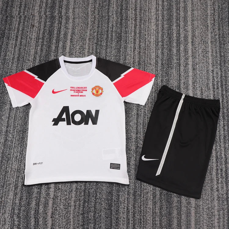 2011/12 Manchester United Away Champions League Edition - Kids Kit