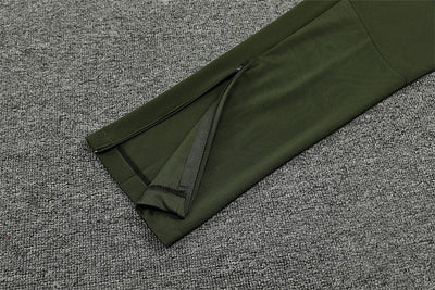 2024/25 Manchester City military green long sleeve training kit.