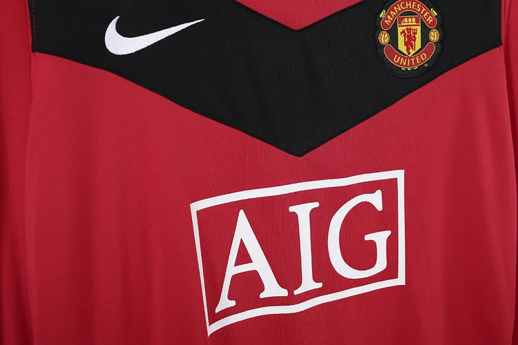 2009/10 Manchester United Home Long Sleeve Retro Shirt