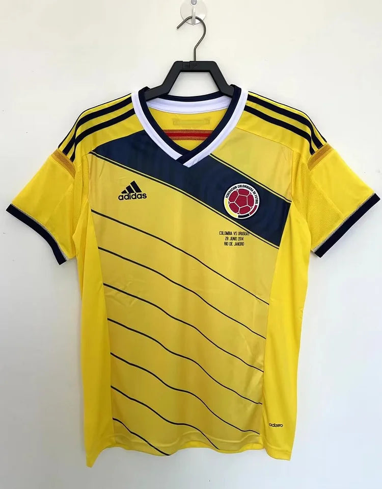 2014 Colombia home retro jersey.