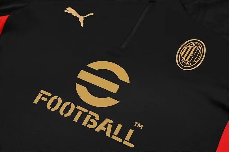 2024/25 AC Milan Black Long Sleeve Training Kit