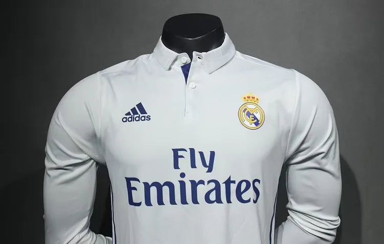 2016/17 Real Madrid Home Long Sleeve - Player Edition