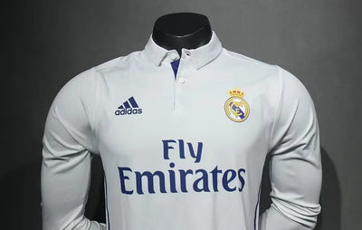 2016/17 Real Madrid Home Long Sleeve - Player Edition