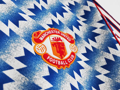 1990/92 Manchester United Blue Away Retro Shirt