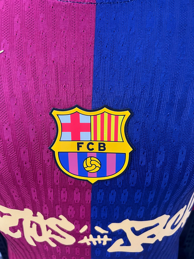 2024/2025 Barcelona Home Players Long Sleeve Joint Model