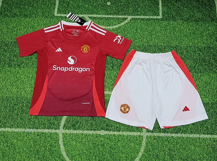 2024/25 Manchester United Home Shirt. --- Kids Kit
