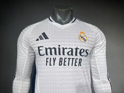 2024/2025 Real Madrid Home Long Sleeve Player Edition