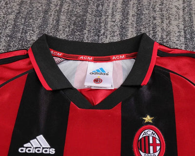 1998/99 Ac Milan Home Retro - Kids Kit