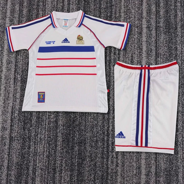 1998 France Away Retro - Kids Kit
